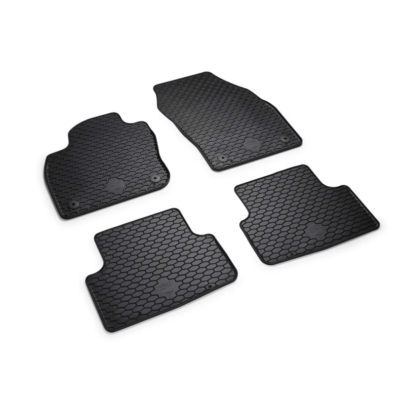 Volkswagen 2GM061550041 rubber floor mats, 4 x all-weather mats, rubber mats plus