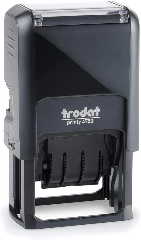Trodat Printy 4750/L2 Date Display with Manual PAGATO Self-Inking Blue/Red