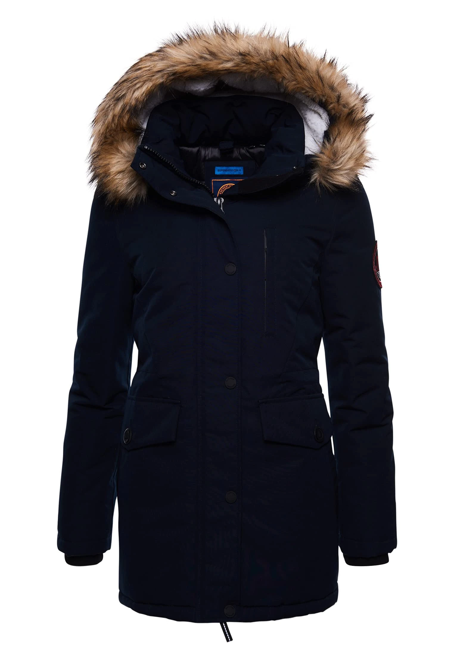 Superdry Women's Everest Parka Jacket, Eclipse Navy, S (Size:10)