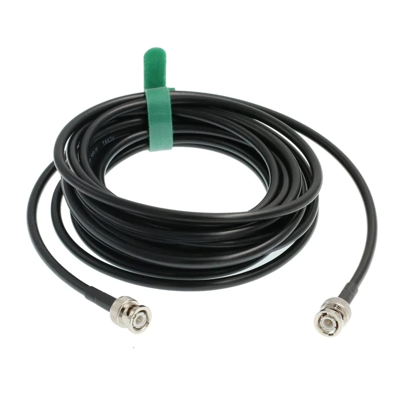 HangTon BNC Male to BNC Male 6G SDI Cable RG223 RF Coax 50 Ohm Double Shielding Low Signal Loss for GPS LAN/WAN Data Video (10m)