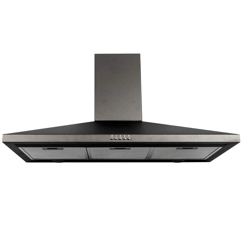 SIA AMZCHL90BL 90cm Chimney Hood - 3 Speeds, Ducted/Recirculating
