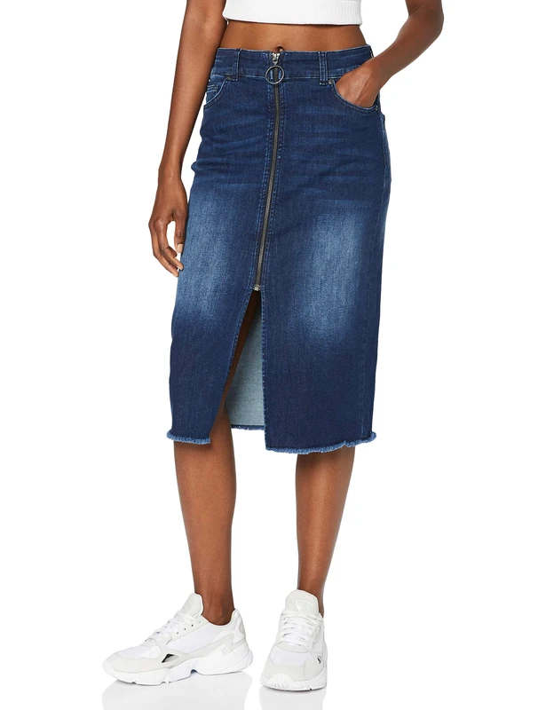 United Colors of Benetton Women's Gonna Skirt, Blu 901, 50