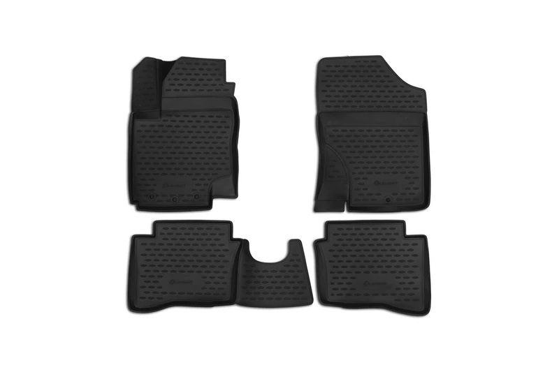 Element EXP.NLC.3D.20.32.210h Premium Anti-Slip Rubber Floor Mats Hyundai i20 Year 09-20 Black