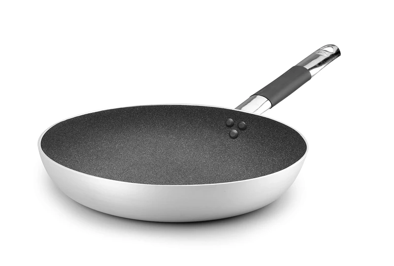 Pentole Agnelli ALSC111BBGC28 Linea Shark Skin Flat pan, Aluminium Stainless Steel, Not specified