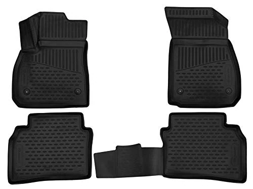 Element 3D Premium Non-Slip Rubber Floor Mats for Vauxhall Insignia B MkII (Z18) Grand Sport 2017 -> Saloon Black