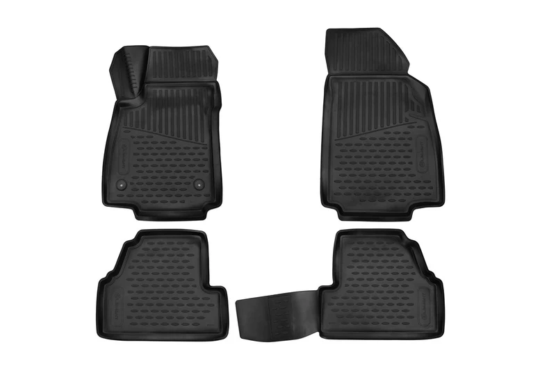Element EXP.ELEMENT3D02221210k Premium Anti-Slip Rubber Floor Mats for Opel Mokka, SUV Year 18-20, Black