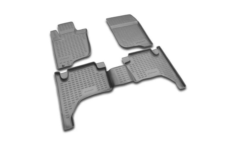 Element EXP.NLC.35.15.210 Premium Anti-Slip Rubber Floor Mats for Mitsubishi L-200 IV Year 05-15 Black
