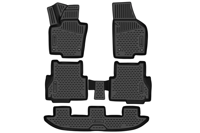 Element 3D Premium Non-Slip Rubber Floor Mats Seat Alhambra 2017 > MPV Mk2 7N 5-Piece