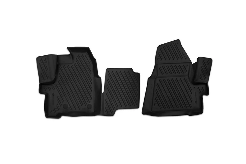 Element EXP.CARFRD00019k Premium Anti-Slip Rubber Floor Mats for Ford Tourneo Custom Year 13-17 Black