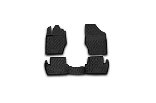 Element EXP.CARPGT0001 Custom-Fit Premium Non-Slip Rubber Floor Mats Peugeot 308 Year 07-13 Black