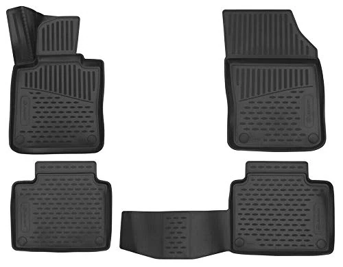 Element EXP.ELEMENT3D5018210k Premium Anti-Slip Rubber Floor Mats for Volvo V90 Estate Year 16-20 Black