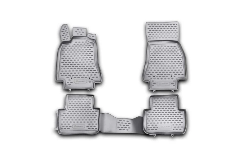 Element Custom Fit Premium Non-Slip Rubber Floor Mats - Jaguar XF, Black