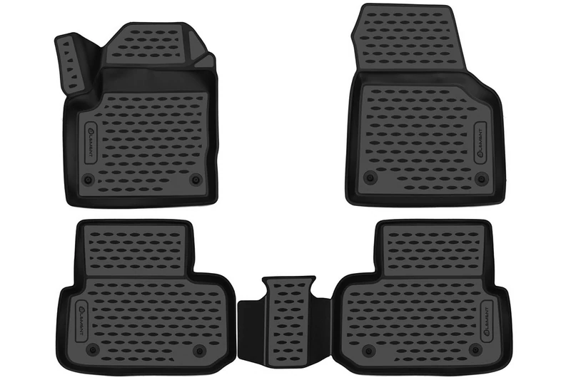 Element Custom Fit Premium 3D Rubber Floor Mats Suitable for Land Rover Discovery Sport L550 2014-2024 4-Piece Set Black