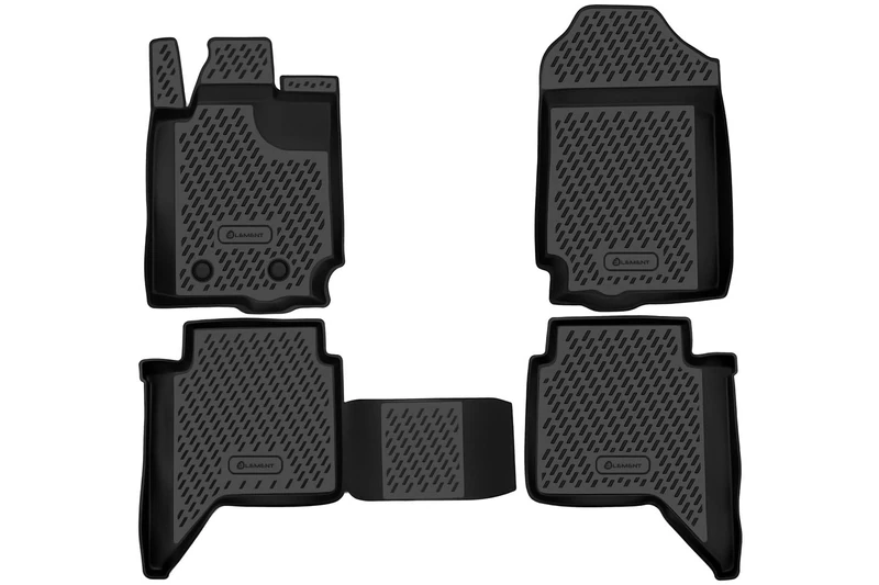 Element premium non-slip rubber floor mats - Ford Ranger, MK3 4 doors 2011-2020