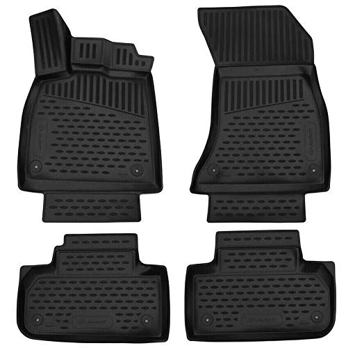 Element Custom-fit premium non-slip rubber floor mats, Audi Q5, SUV, black