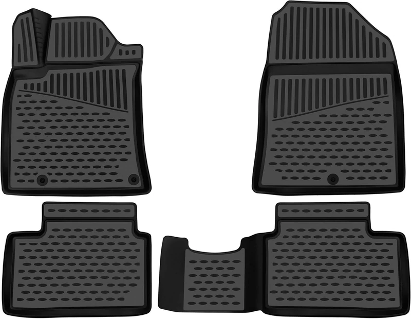 Element EXP.ELEMENT3D5163210k Premium Anti-Slip Rubber Mats Floor Mats for VW Touran II 5-Seater Year 15-20 Black
