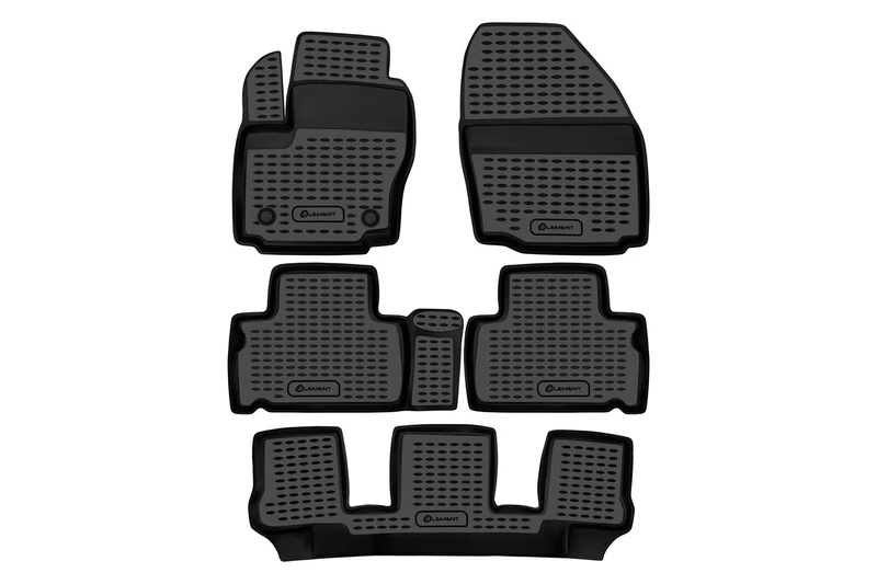 Element EXP.NLC.16.47.210k Premium Anti-Slip Rubber Floor Mats for Ford Galaxy, (RN) Year 06-15 Black