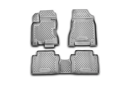 Element EXP.NLC.41.14.210k Premium Non-Slip Rubber Floor Mats for Dacia Koleos (I) Year 08-16 Black