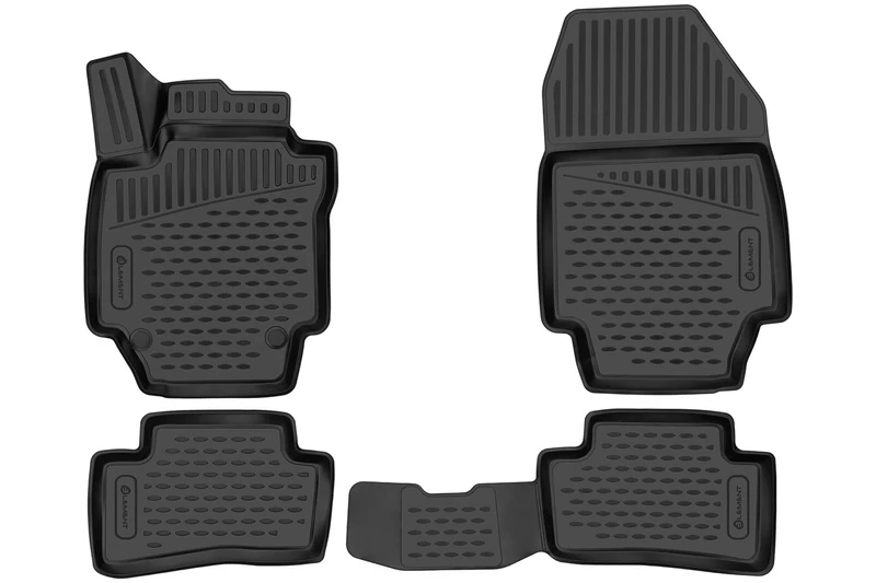 Element EXP.ELEMENT3D4147210k Premium Anti-Slip Rubber Floor Mats for Dacia Captur Year 13-20 Black