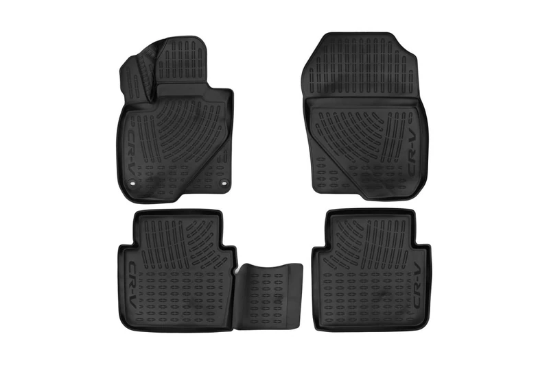 Element EXP.AOY0003 Premium Non-Slip Rubber Floor Mats for Honda CR-V Year 17-20 Black