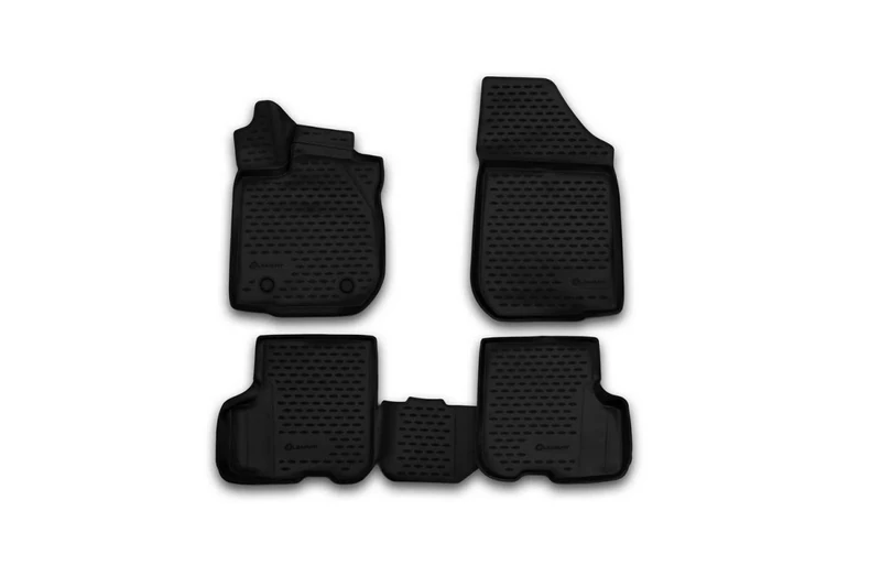 Element EXP.NLC.3D.41.31.210k Custom-Fit Premium Anti-Slip Rubber Floor Mats for Dacia Logan MCV Year 14-20 Black