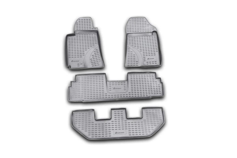 Element 3D Rubber Mat Set Suitable for Toyota Corolla Verso | 2004-2009 | 100% Car Floor Mats, Robust Universal Car Floor Mats, Rubber Mats