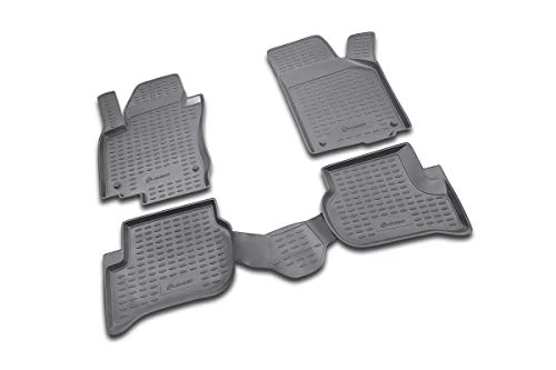 Element EXP.NLC.51.16.210 Custom Fit Premium Anti-Slip Rubber Mats Floor Mats for VW Golf Plus V 5 Type 6Q/9N/9N3 2002-2010 Black