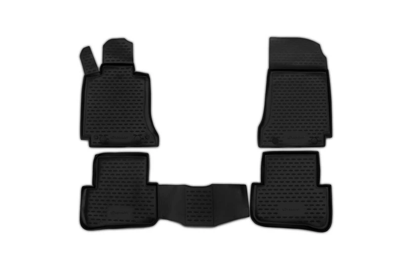 Element premium non-slip rubber floor mats Mercedes-Benz C-Class W204 2007-2014 - Image 1