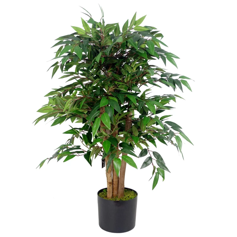 Leaf Artificial Ficus Tree/Plant, Luxury Smilax, 90cm