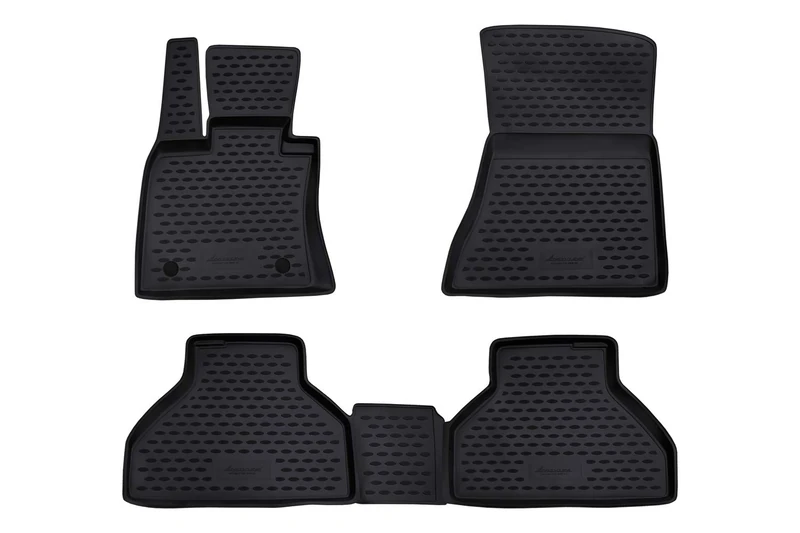 Element 3D Rubber Mat Set Suitable for BMW X5, Mk2 E70 | 2006-2013 | 100% Car Floor Mats, Robust Universal Car Floor Mats, Car Rubber Mats