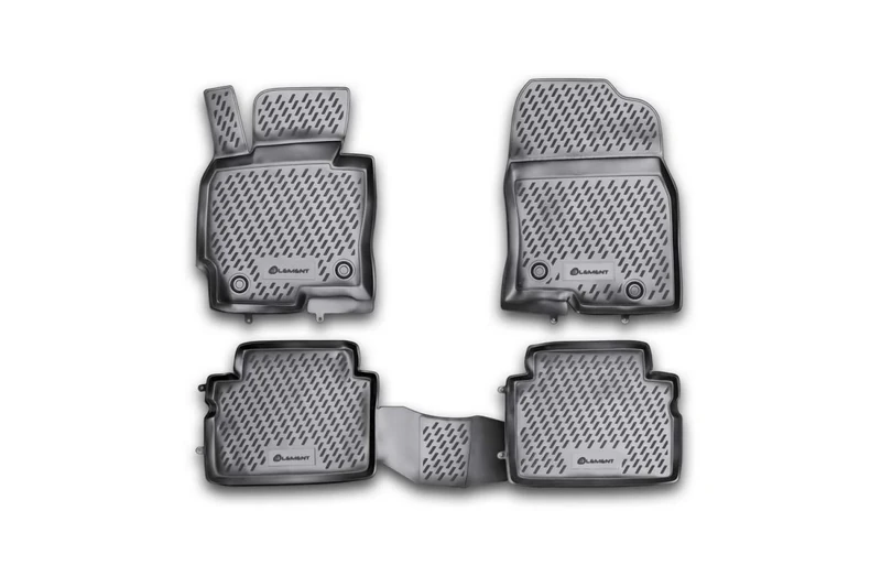 Element EXP.CARMZD00023h Custom-Fit Premium Non-Slip Rubber Floor Mats for Mazda CX5 Year 11-16 Black