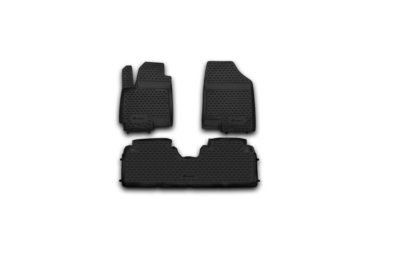 Element EXP.NLC.25.34.210h Premium Anti-Slip Rubber Floor Mats for Kia Venga Year 09-20 Black