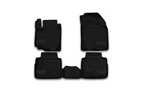 Element EXP.CARSZK10003 Custom-Fit Premium Non-Slip Rubber Car Mats for Suzuki SX 4 Year 13-20 Black