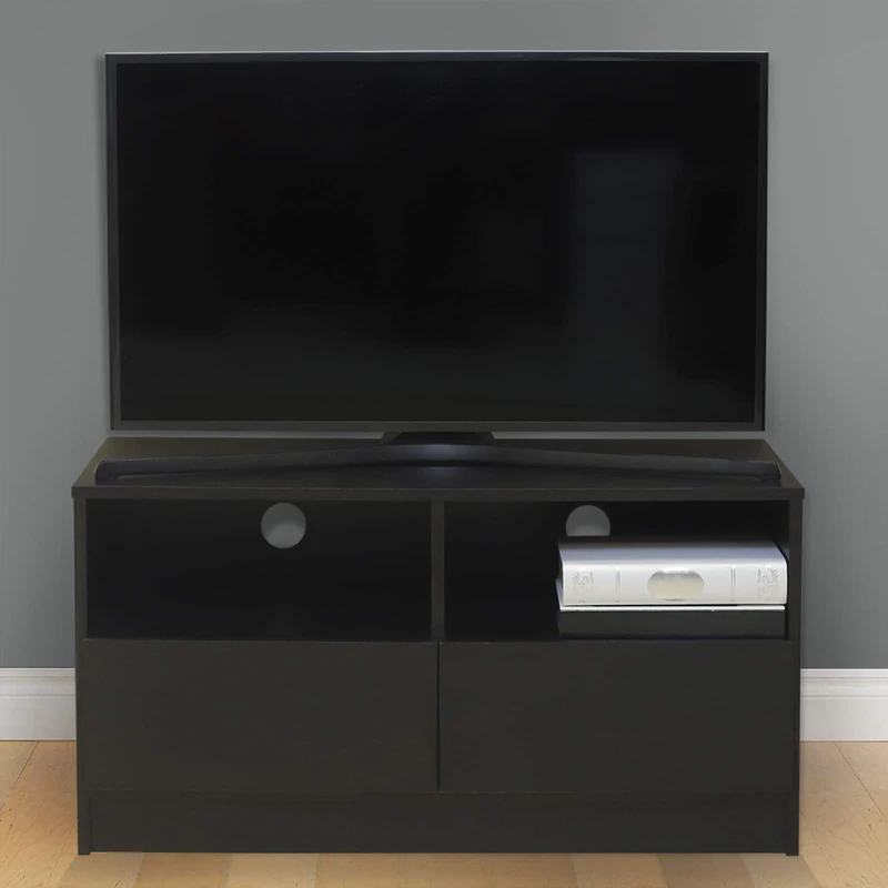 BuildRapido TV Cabinet Stand with 2 Drawers and Cable Management - NO TOOLS required! Easy assembly with Video link