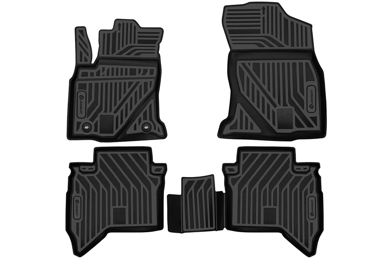 Element EXP.CARTYT00021 Premium Non-Slip Rubber Car Mats Toyota Hilux Year 15-20 Black