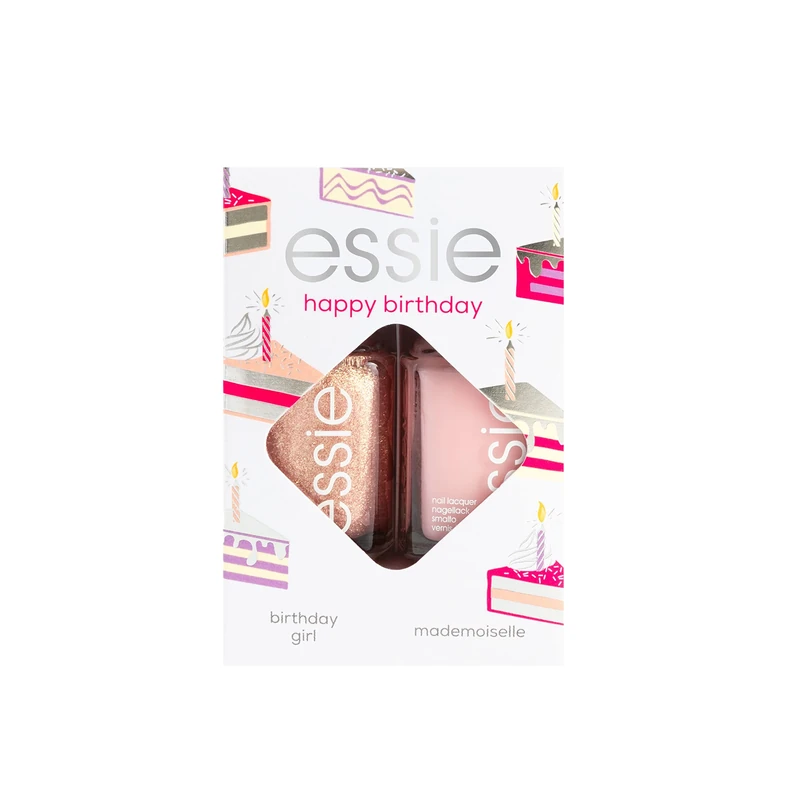 essie Happy Birthday Nail Polish Gift Set - 2 Pink Nude Shades