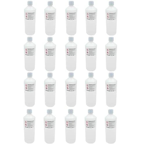 Hexeal Isopropyl Alcohol 20L – 20 x 1L Bottles of 99.9% IPA Disinfectant & Sanitiser – Removes Grime on Phones & Electronics – Degreaser, Cleaning Fluid & Solvent for Paint Thinning