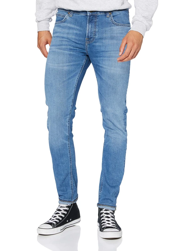 Lee Men's Malone Skinny Jeans, Mid Worn Union, 28 W/34 L