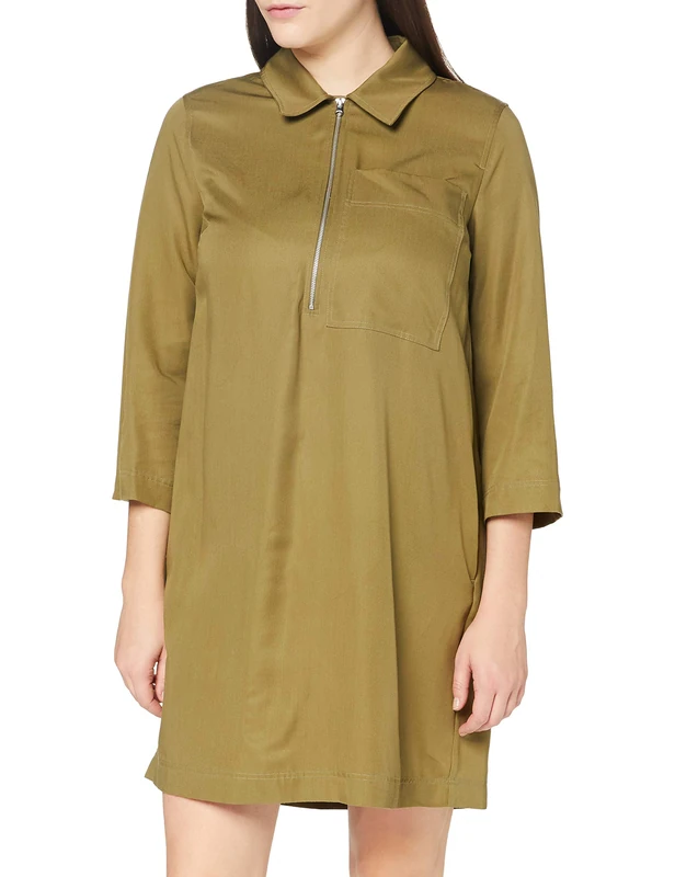 United Colors of Benetton (Z6ERJ) Women's Vestito Dress Not Applicable, Burnt Olive 22y, S