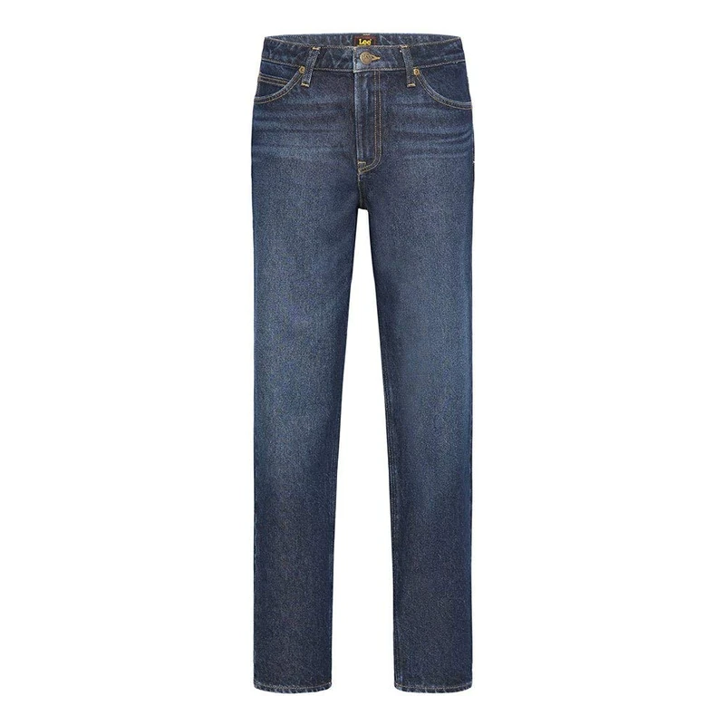 Lee Women's MOM STRAIGHT Jeans, Dark Duster, 24W x 31L - Image 1