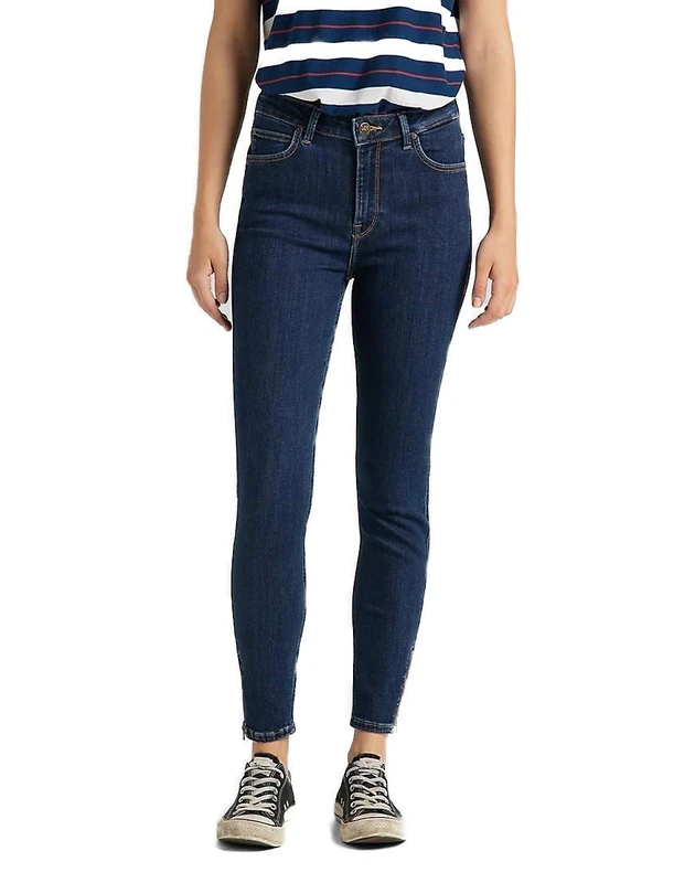 Lee Women's Scarlett High Zip Jeans, STONE TRAVIS, 25W / 33L - Image 1
