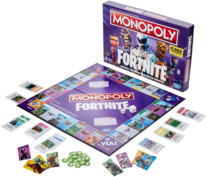 Hasbro Monopoly Fortnite Edition - Italian Version Board Game