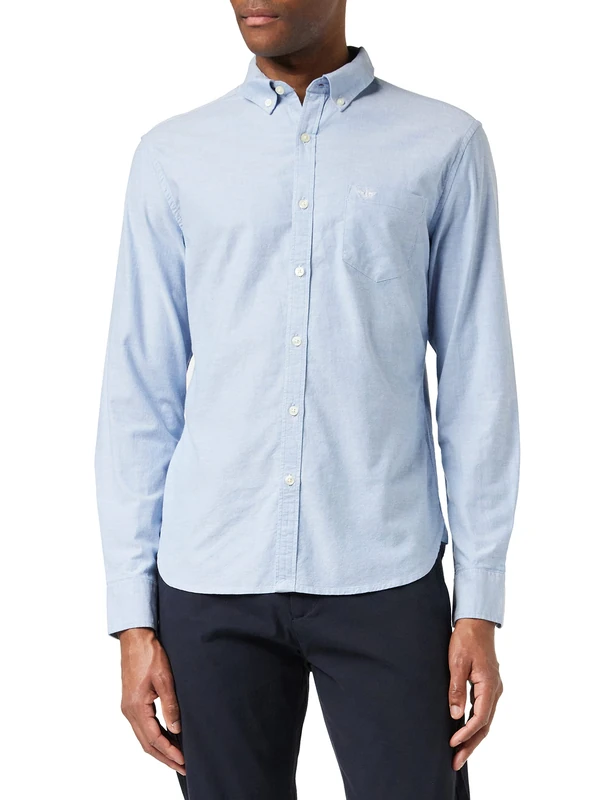 Dockers Men's 2 Button Down Shirt, Oxford Delft, L UK