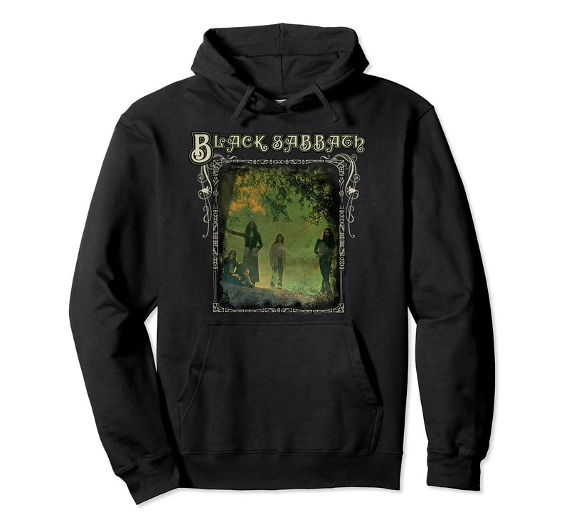 Black Sabbath Official Trees Photo Framed Pullover Hoodie