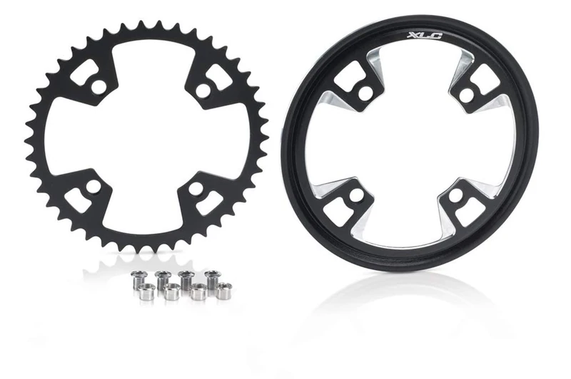 XLC 2502850800 Bike Accessory Cr-e02 Plato Sistemas Bosh 48D 104 Bcd Black for Cyclists, Ideal for Smooth Riding and Bike upkeep, Black - Image 1