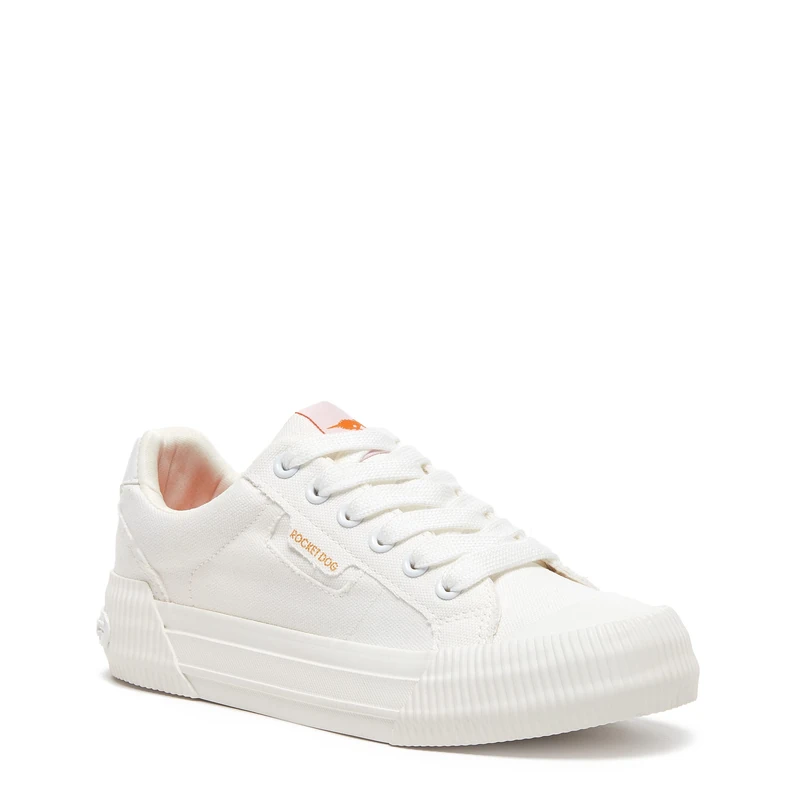 Rocket Dog Women's Cheery Sneaker, Canvas White, 8 UK