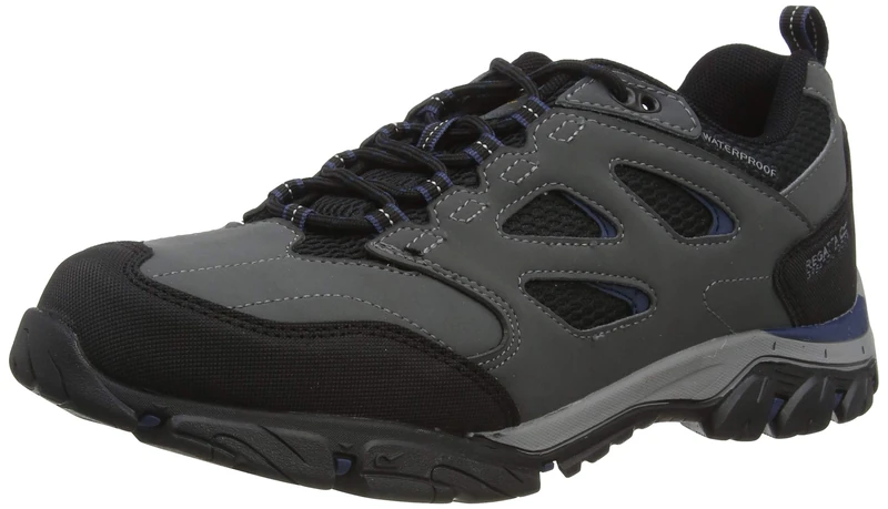Regatta Mens Holcombe IEP Low Rise Walking Shoes, Waterproof & Breathable with Hardwearing Outdoor Tread - Perfect for Hiking & Climbing