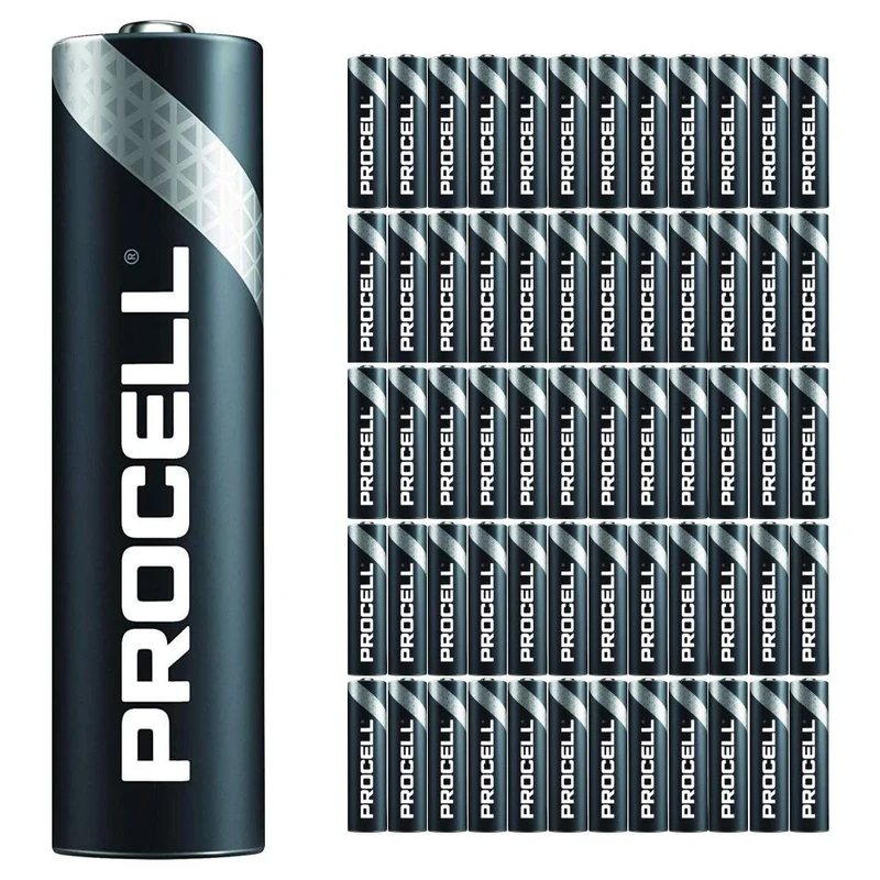 60 Pack - Duracell Procell AAA Batteries | 1.5V Industrial Power Alkaline Battery | Home or Office Use | Car Air Freshener Promo Pack | Reliable Long Lasting Power