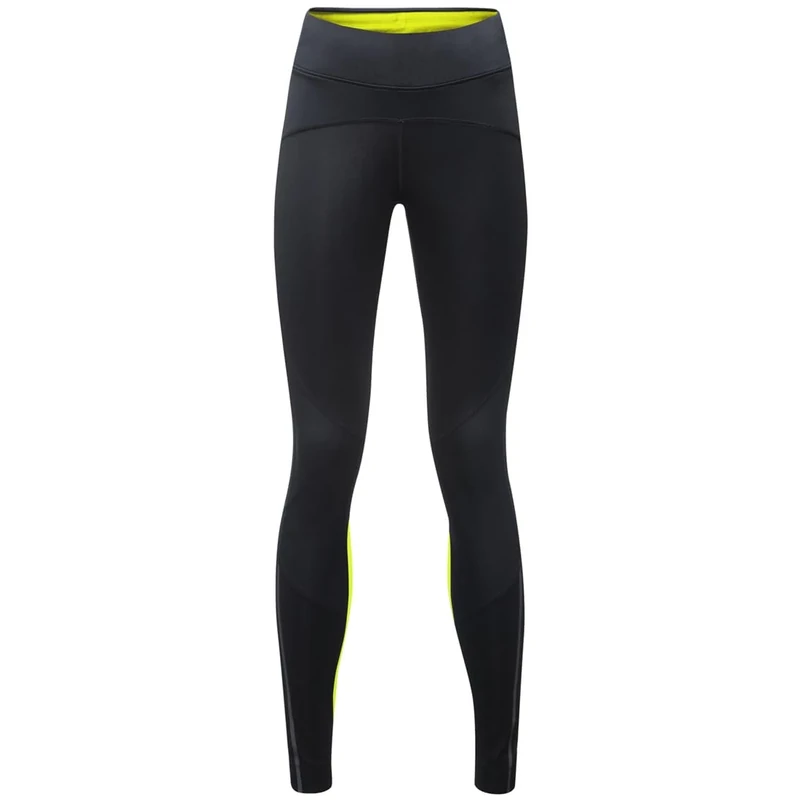 GOREWEAR R5 Women GORE-TEX INFINIUM™ Tights, Black/Neon Yellow, S