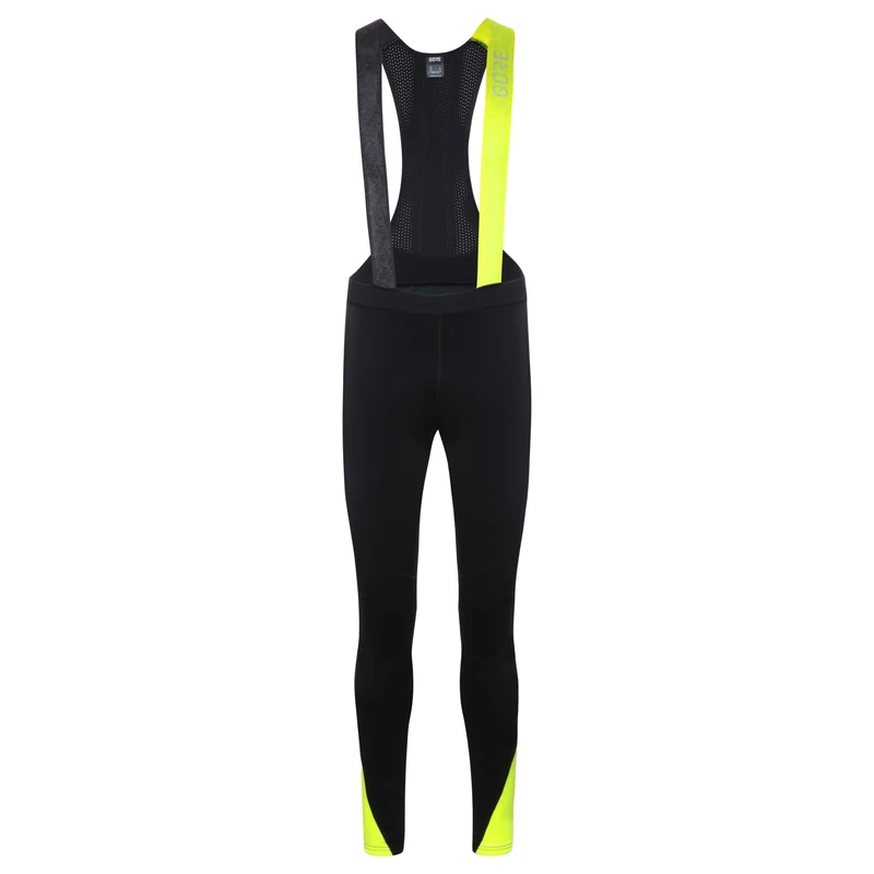 GORE WEAR Mens C5 Bib Tights, Black/Neon Yellow, XXL EU